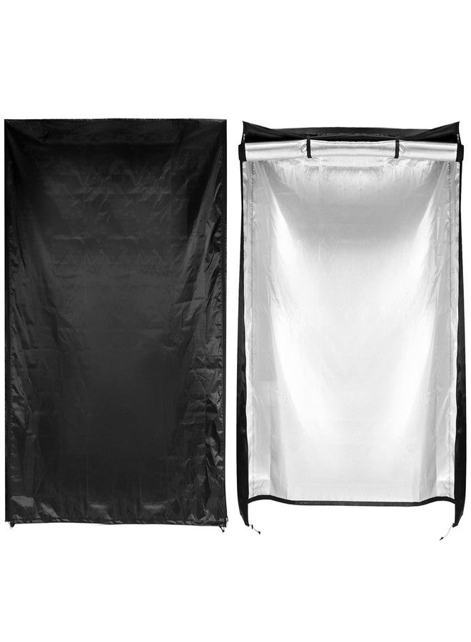 QWORK Shelf Units Cover, Heavy Duty Waterproof Wire Rack Cover for Shelf 48"x24"x 72" - Image 2