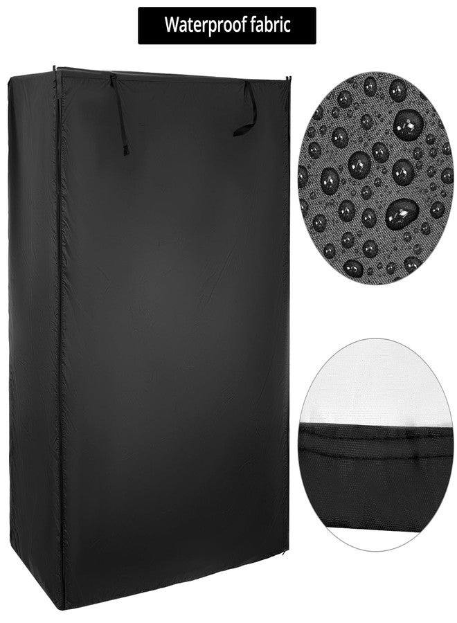 QWORK Shelf Units Cover, Heavy Duty Waterproof Wire Rack Cover for Shelf 48"x24"x 72" - Image 4