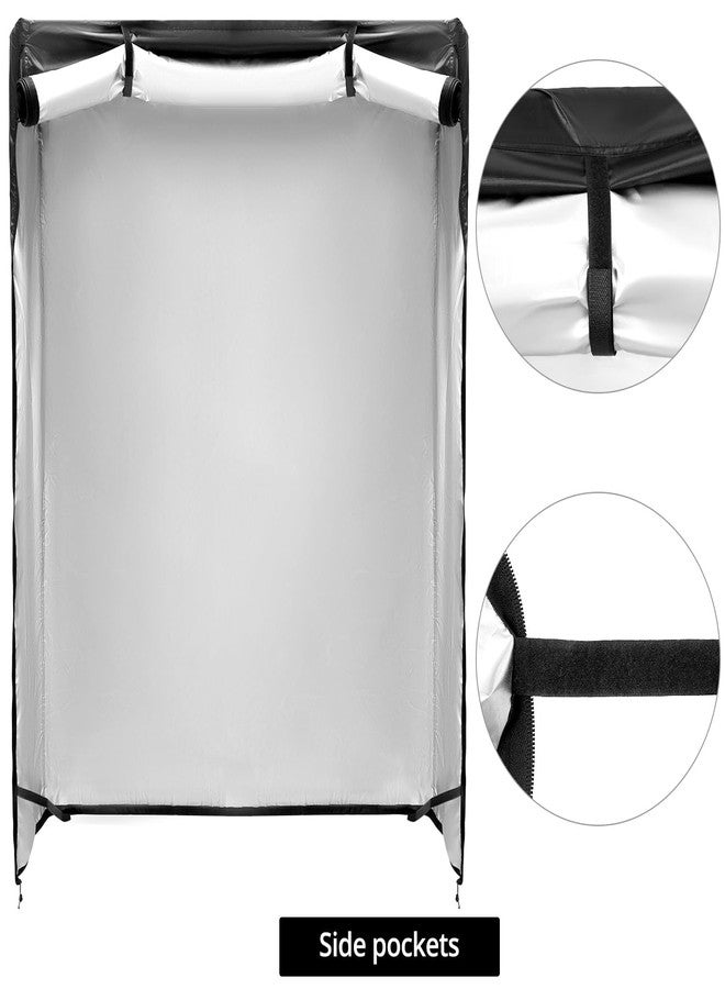 QWORK Shelf Units Cover, Heavy Duty Waterproof Wire Rack Cover for Shelf 48"x24"x 72" - Image 5