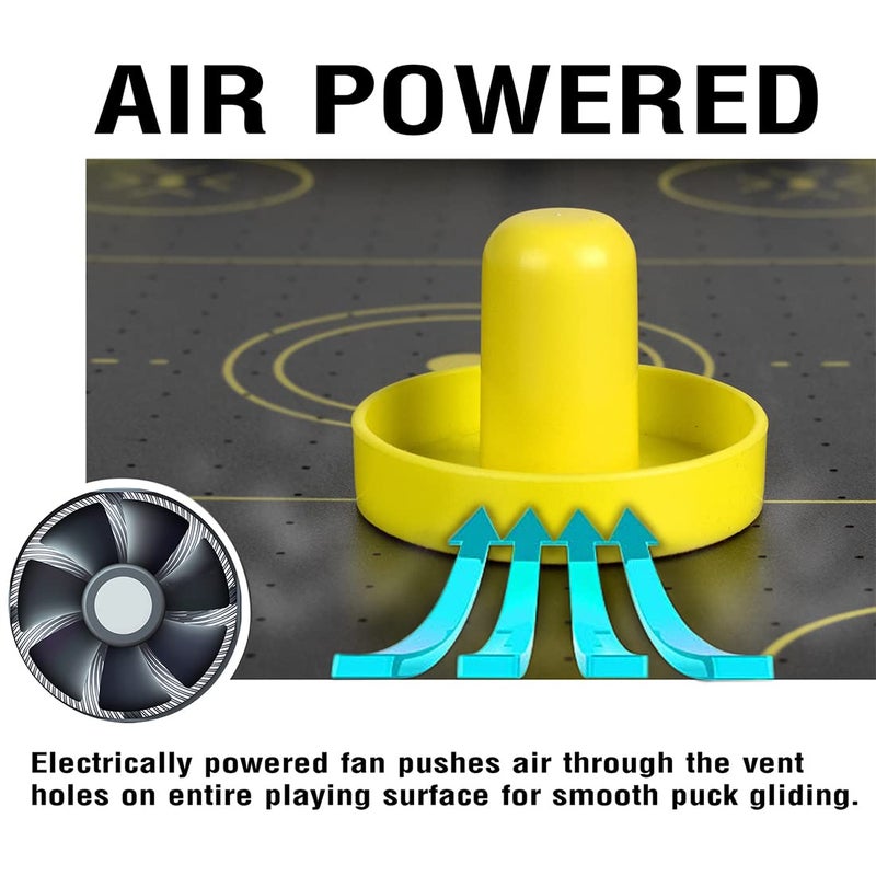 Wembley Air Hockey for Kids| Ideal Sized Electric Powered with 2 Strikers, 4 Pucks | Air Hockey Table for Adults | Great as Both Indoor & Outdoor Game - Image 5