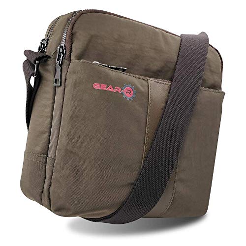 Gear-R - Messenger Bag Sling Crossbody Bag (Brown) - Image 1