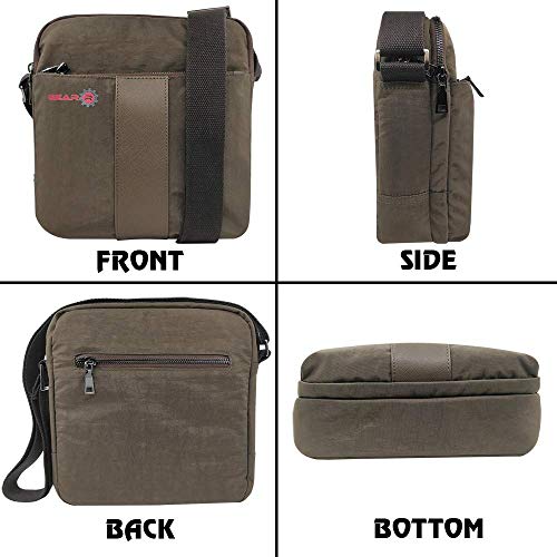 Gear-R - Messenger Bag Sling Crossbody Bag (Brown) - Image 5