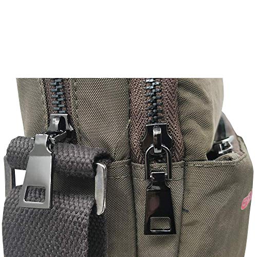 Gear-R - Messenger Bag Sling Crossbody Bag (Brown) - Image 4
