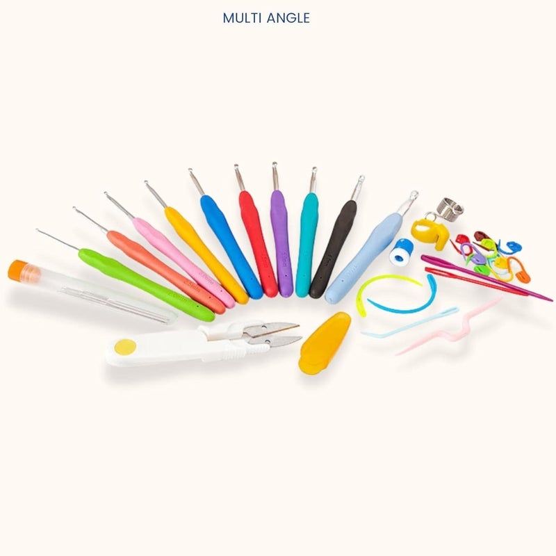 BestUBuy 51 Pieces Needle Arts Crochet Set Knitting Craft Weaving Plastic Yarn Sewing Tools(Multicolor) - Image 3