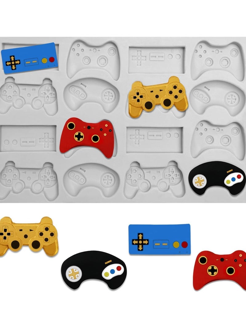 NIBEMINENT Game Controller Fondant Mould, Video Candy Silicone Mould for Candy, Chocolate, Cupcake Decorating, Resin, Clay - Image 1