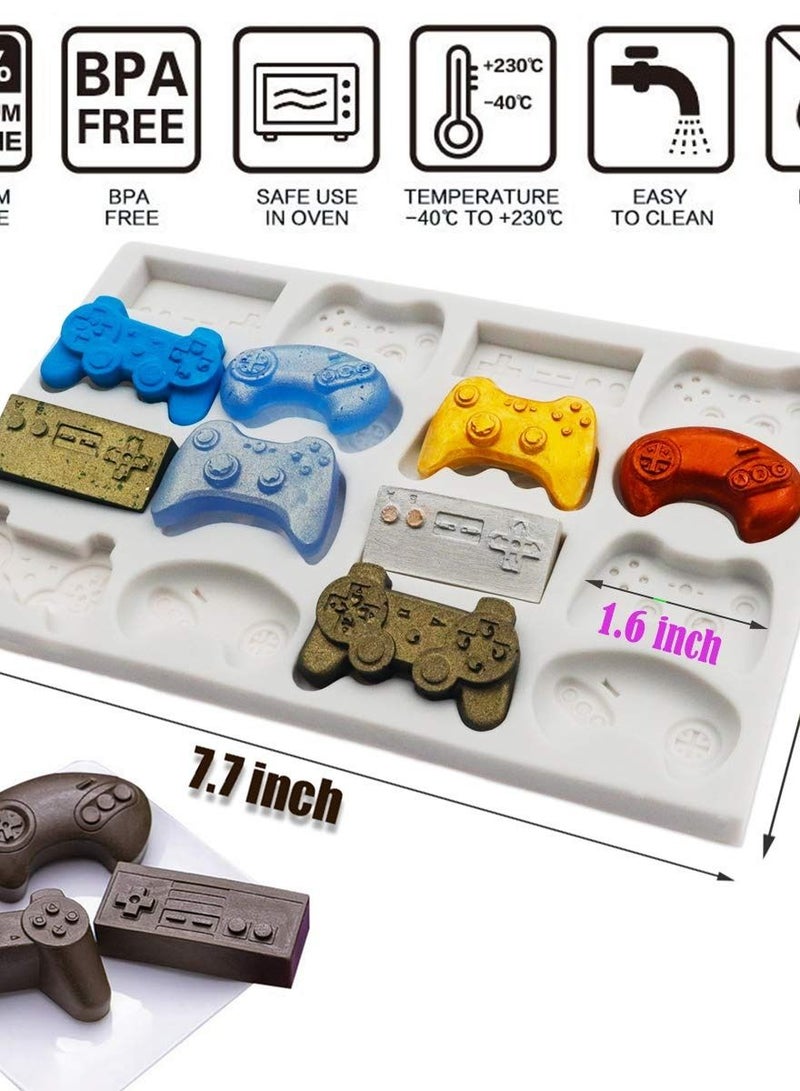 NIBEMINENT Game Controller Fondant Mould, Video Candy Silicone Mould for Candy, Chocolate, Cupcake Decorating, Resin, Clay - Image 2