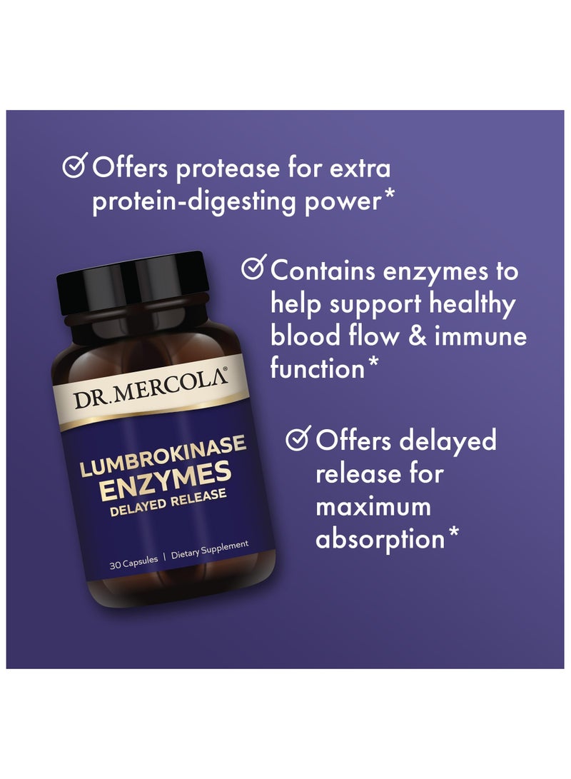 Dr. Mercola Lumbrokinase enzymes delayed release 30 capsules | dietary supplement - Image 5