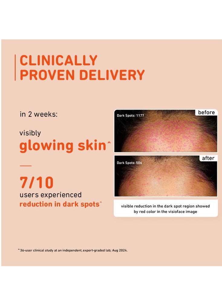 Plum 15% Vitamin C Serum for Face Glow Boost with Mandarin with Pure Ethyl Ascorbic Acid Japanese Mandarin and Kakadu Plum Fragrance-Free 30 ml