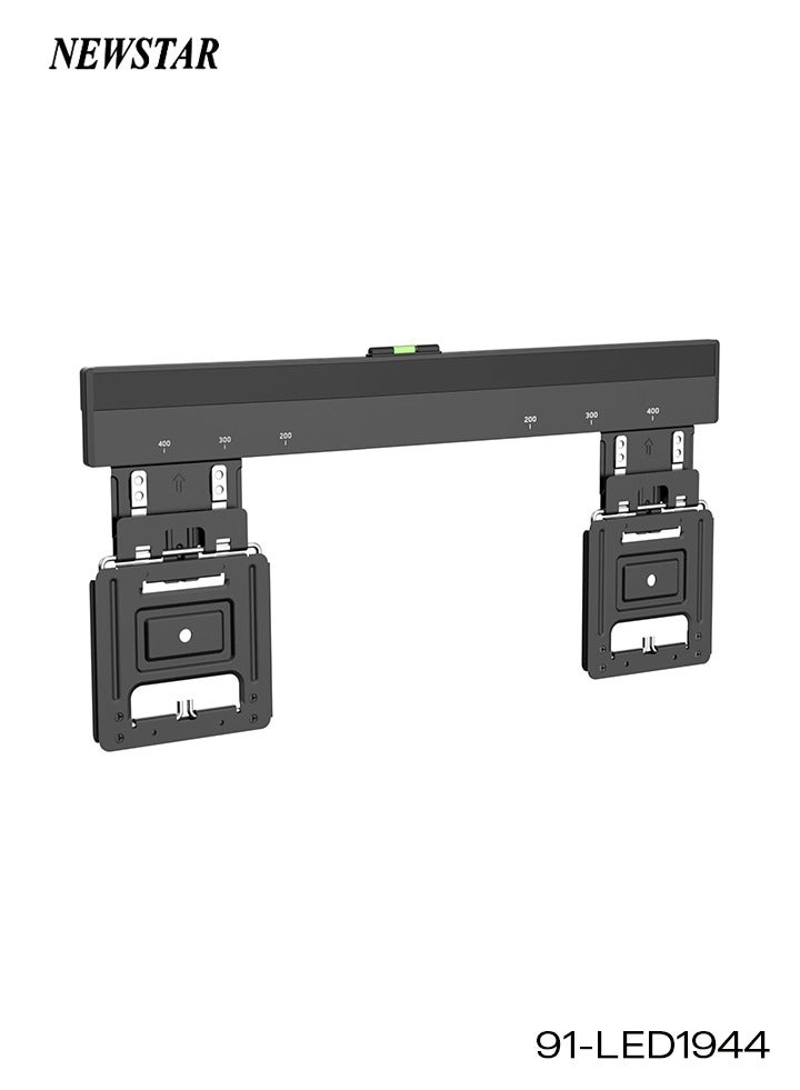 Newstar Ultra Slim Micro Gap TV Wall Mount for 32–65 Inch Flat Screen TVs | VESA 200×200–400×400mm | 9.5mm Low Profile | Magnetic Lock, Kickstand & Built-In Bubble Level | Holds up to 75kg – Black - Image 1