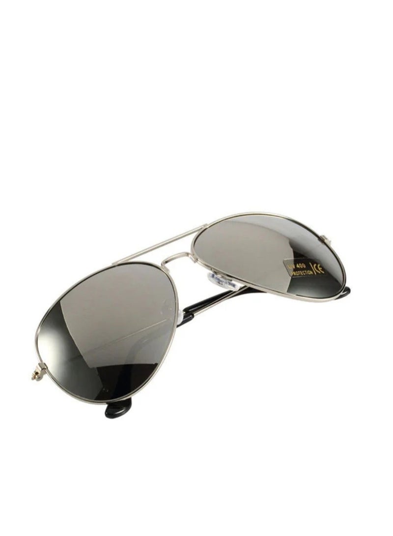 LOWHAT نظارات شمسية للرجال بإطار كامل طراز طيار حماية منخفضة - Image 3