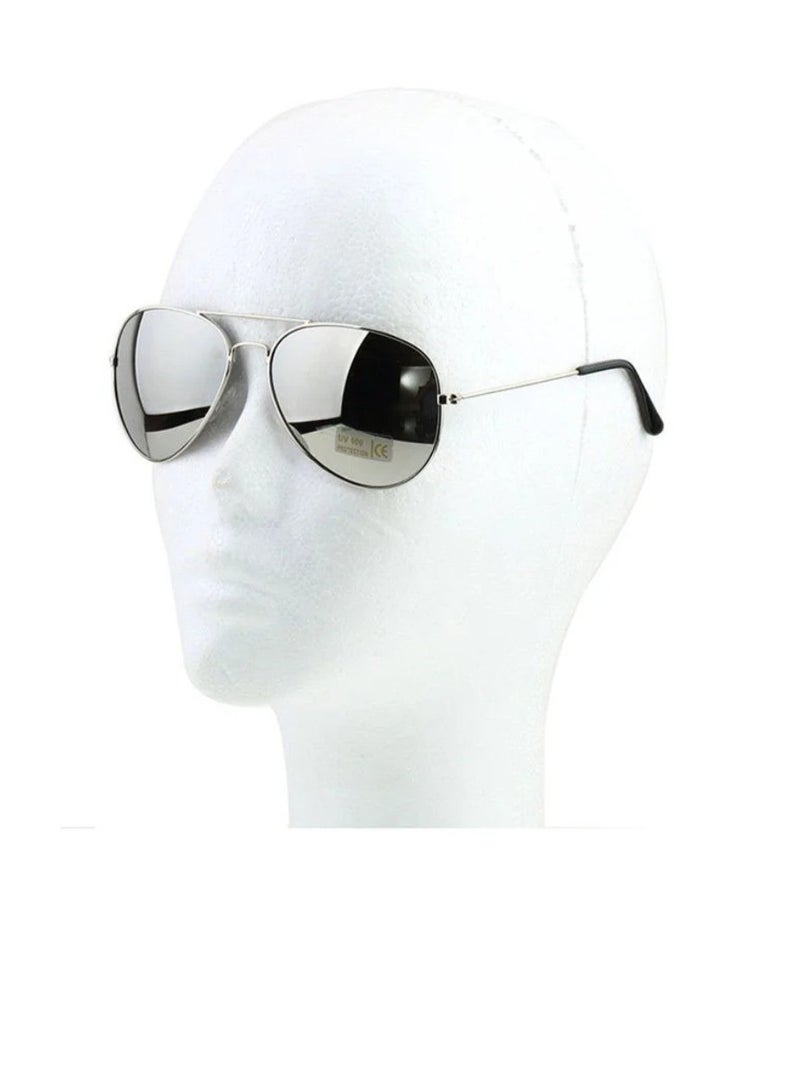 LOWHAT نظارات شمسية للرجال بإطار كامل طراز طيار حماية منخفضة - Image 5