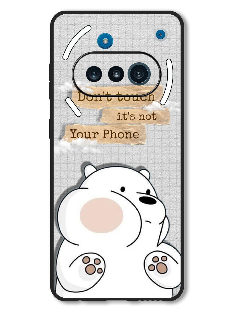 Theodor Case Compatible with Nothing Phone 3a Protection Shockproof Bumper Cover Dont touch (3) - Image 1