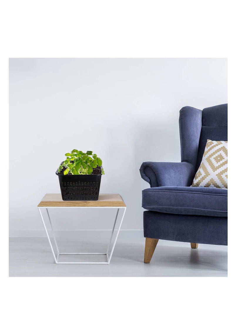 أصص نباتات بلاستيكية صديقة للبيئة - مجموعة 5 قطع للاستخدام الداخلي والخارجي، مثالية للزراعة المائية والأوركيد، بتصميم سلة شبكية. - Image 5