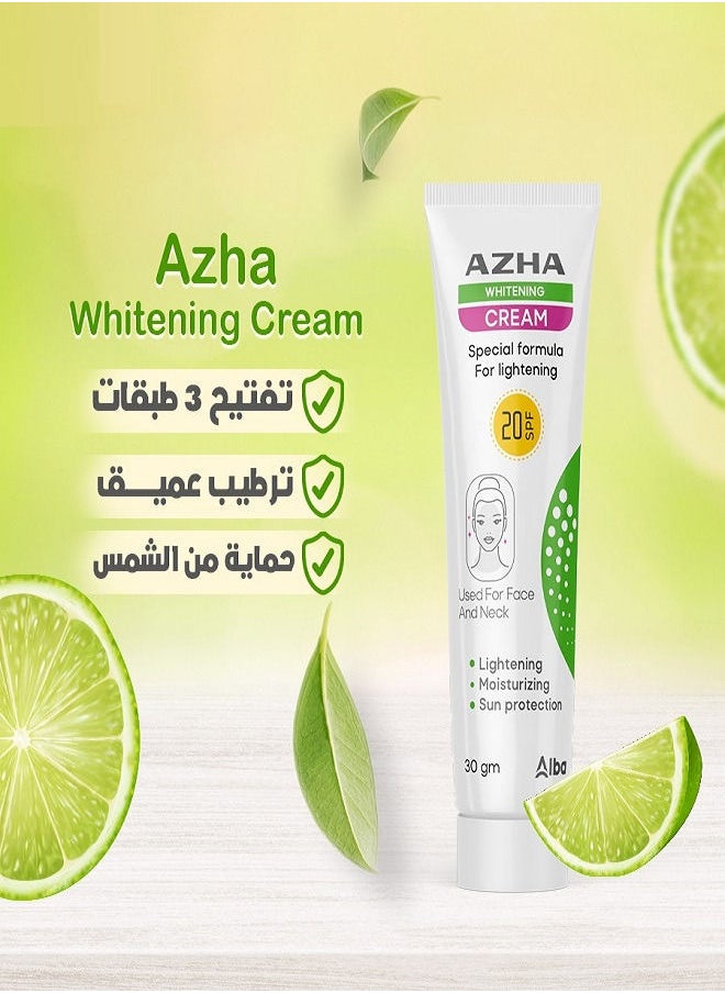 AZHA - Face & Neck Cream Whitening Cream 30g - Image 1