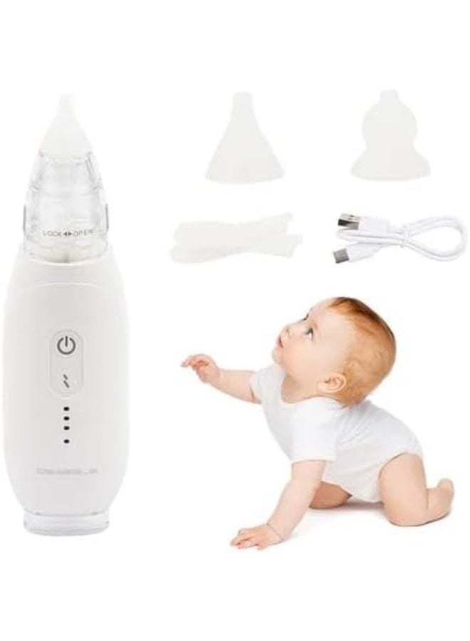 أوميغا شفاط أنف كهربائي Omega Baby - قابل لإعادة الشحن بمنفذ USB - آمن وصحي لتنظيف مخاط الرضع والأطفال الصغار - Image 4