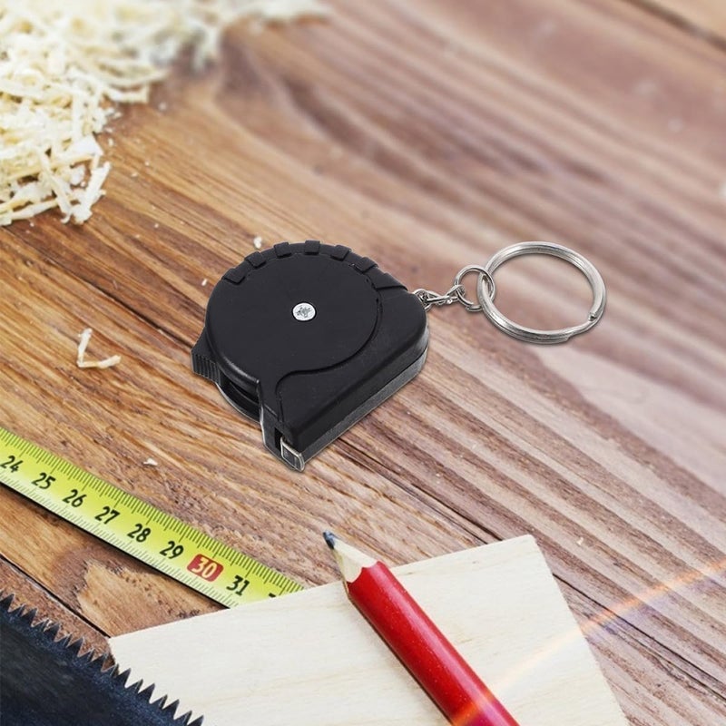 10Pcs Retractable Mini Measuring Tape Keychain Compact Steel Tape Measure For Sewing - Image 5