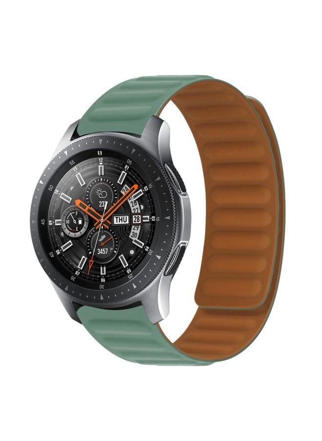 Generic - Replacement Strap For Samsung Galaxy Gear 2 Neo R381 Silicone Magnetic Watch Band Pine Needle Green - Image 1