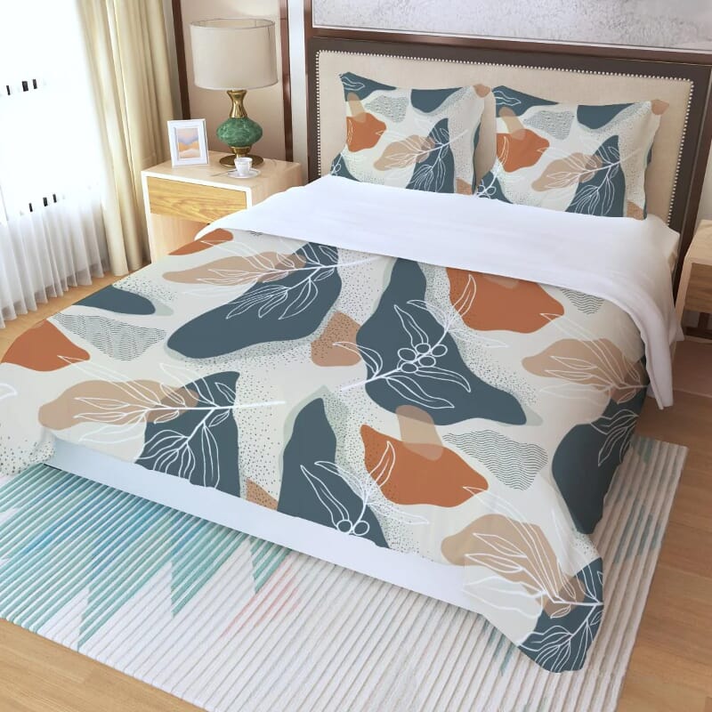 كيس لحاف قماش قطني مخلوط سنوز، 180×240 سم، قطعة واحدة - تصميم أش