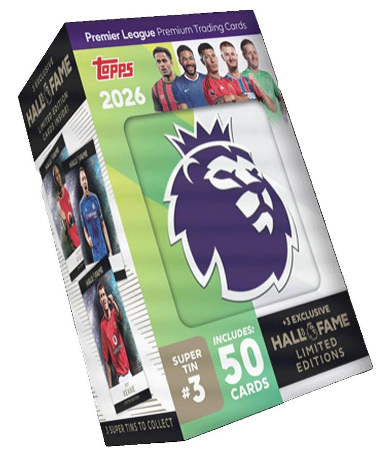Topps Premier League 2026 - Debut Edition - Trading and Collectible Card Game (Super Tin 3) - Image 1