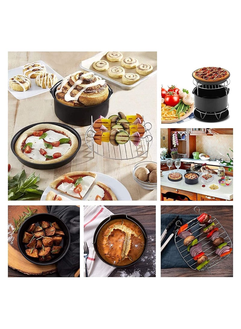 GGEROU إكسسوارات المقلاة الهوائية مقاس 7 بوصات، مجموعة من 11 قطعة - Image 2