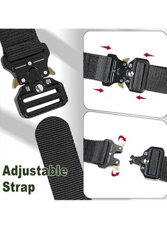 CMGTYYD 2PCS Tactical Strap, Quick Release Canvas Military Belt with Metal Camelback for Outdoor, Work, Recreational, Camping or Hiking Use  - Image 4
