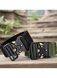 CMGTYYD 2PCS Tactical Strap, Quick Release Canvas Military Belt with Metal Camelback for Outdoor, Work, Recreational, Camping or Hiking Use  - Image 5