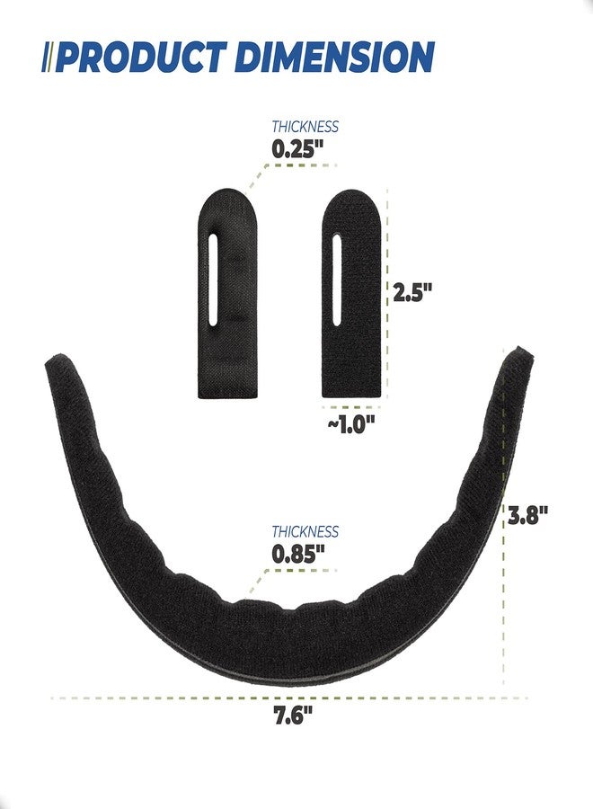 Dimakung Fielder’s Face Mask Replacement Pads for Rip It Youth & Adult Lightweight Protective Softball Helmet, Including 1 PCS Softball Face Mask Forehead Padding & 2 PCS Softball Helmet Side Pad - Image 2