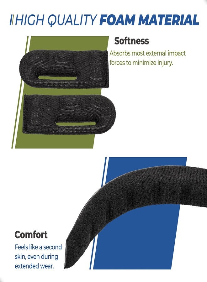 Dimakung Fielder’s Face Mask Replacement Pads for Rip It Youth & Adult Lightweight Protective Softball Helmet, Including 1 PCS Softball Face Mask Forehead Padding & 2 PCS Softball Helmet Side Pad - Image 4
