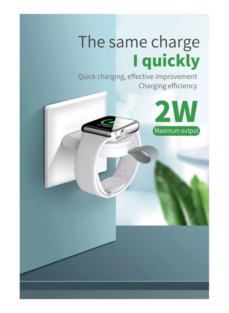 SYOSI Portable USB-C Wireless Charger for Apple Watch, Magnetic Fast Charging Adapter for Apple Watch Series 8/7/SE/6/5/4/3/2/1, Compact Travel Watch Charger  - Image 3