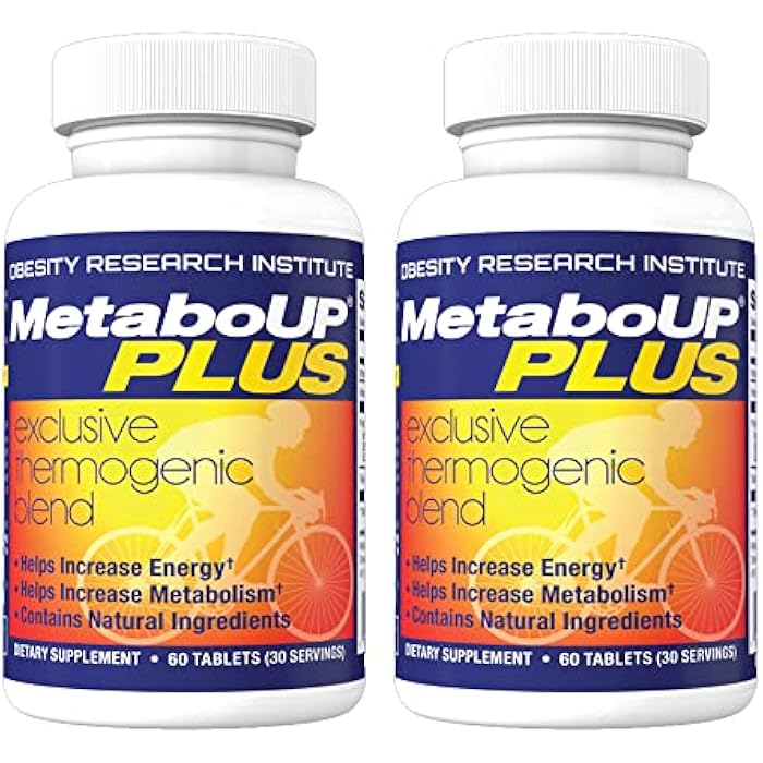 Lipozene MetaboUP Plus - 2 60 Ct Bottles - Thermogenic Weight Loss - Energy Booster Pills - Image 1