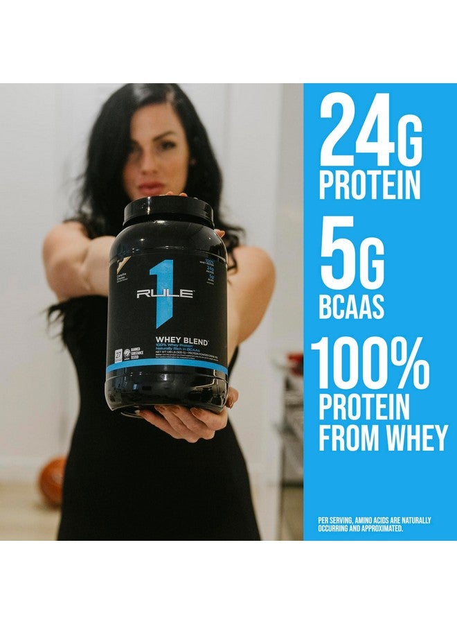 رول 1 بروتينز بروتينات رول ون، مزيج مصل اللبن R1 - كراميل مملح قليلاً، 24 غ من مركزات بروتين مصل اللبن سريعة المفعول، معزولات، ومحللات مائية لكل حصة، مع الأحماض الأمينية الأساسية والأحماض الأمينية المتفرعة السلسلة الطبيعية، 5 أرطال - Image 1