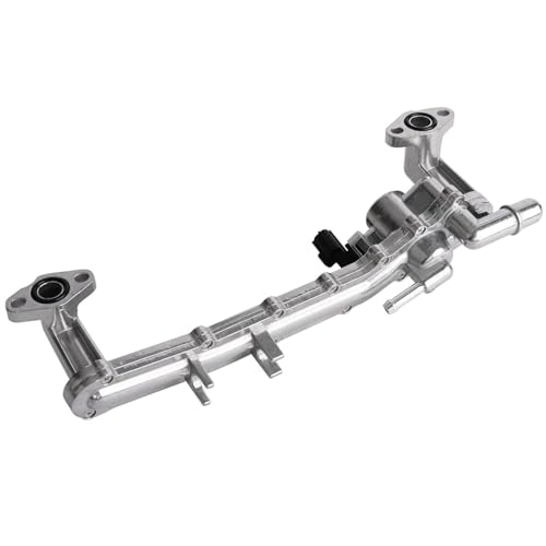 EVGoXMods LR109402 Aluminum Rear Coolant Water Heater Pipe Manifold Tube with Sensors Compatible with Land Rover LR4 20102013 Range Rover 20102020 Range Rover Sport 20102017 V8 50L LR077042 LR018273 - Image 1
