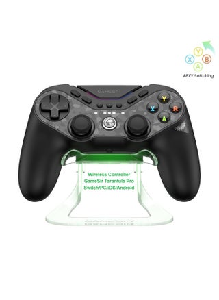 Classic Gamepad GameSir Tarantula Pro Wireless Controller for Switch/PC/iOS/Android with Charging Dock, Bluetooth 2.4G Wired Controller with Anti-Drift TMR Sticks, 9 Mappable Buttons, RGB Lighting,1200mAh, ABXY Layout Switching - pzsku/ZF83588BE70FBDDB18FE7Z/45/_/1728790962/9df8193e-3389-418f-a1db-f96041648a67