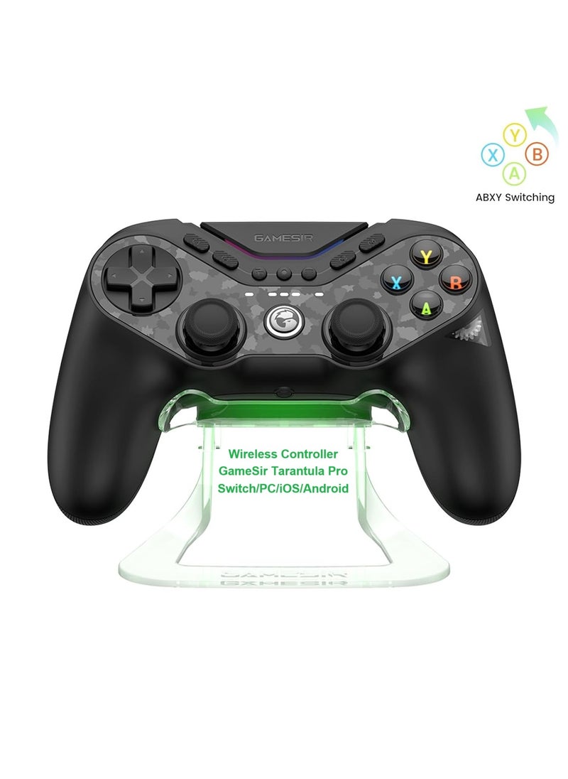 General - Classic Gamepad GameSir Tarantula Pro Wireless Controller for Switch/PC/iOS/Android with Charging Dock, Bluetooth 2.4G Wired Controller with Anti-Drift TMR Sticks, 9 Mappable Buttons, RGB Lighting,1200mAh, ABXY Layout Switching - Image 1