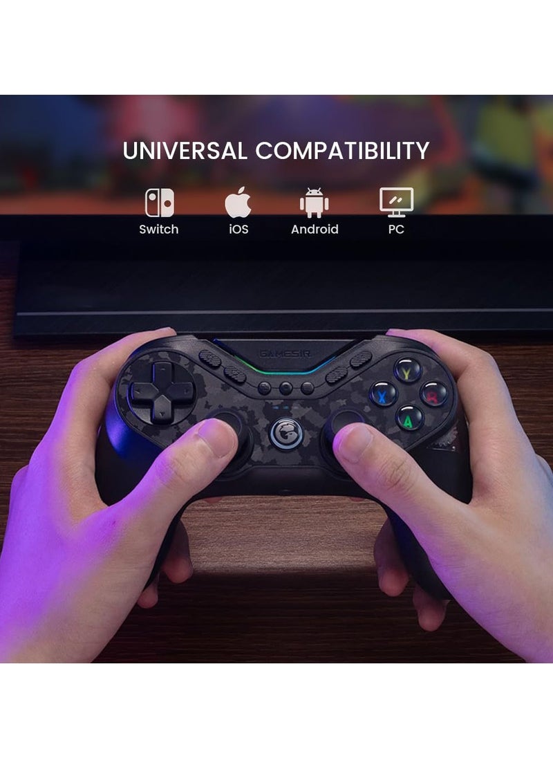 General - Classic Gamepad GameSir Tarantula Pro Wireless Controller for Switch/PC/iOS/Android with Charging Dock, Bluetooth 2.4G Wired Controller with Anti-Drift TMR Sticks, 9 Mappable Buttons, RGB Lighting,1200mAh, ABXY Layout Switching - Image 1