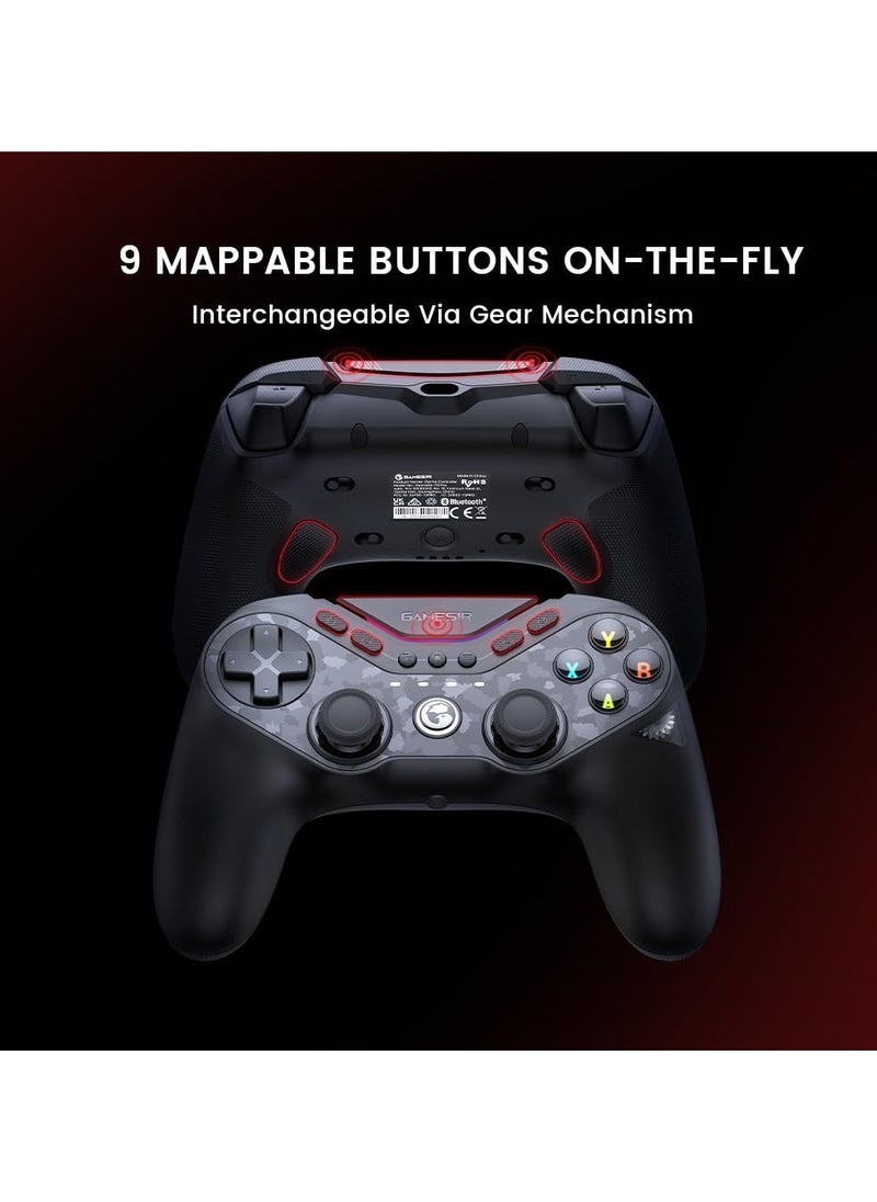 General - Classic Gamepad GameSir Tarantula Pro Wireless Controller for Switch/PC/iOS/Android with Charging Dock, Bluetooth 2.4G Wired Controller with Anti-Drift TMR Sticks, 9 Mappable Buttons, RGB Lighting,1200mAh, ABXY Layout Switching - Image 1