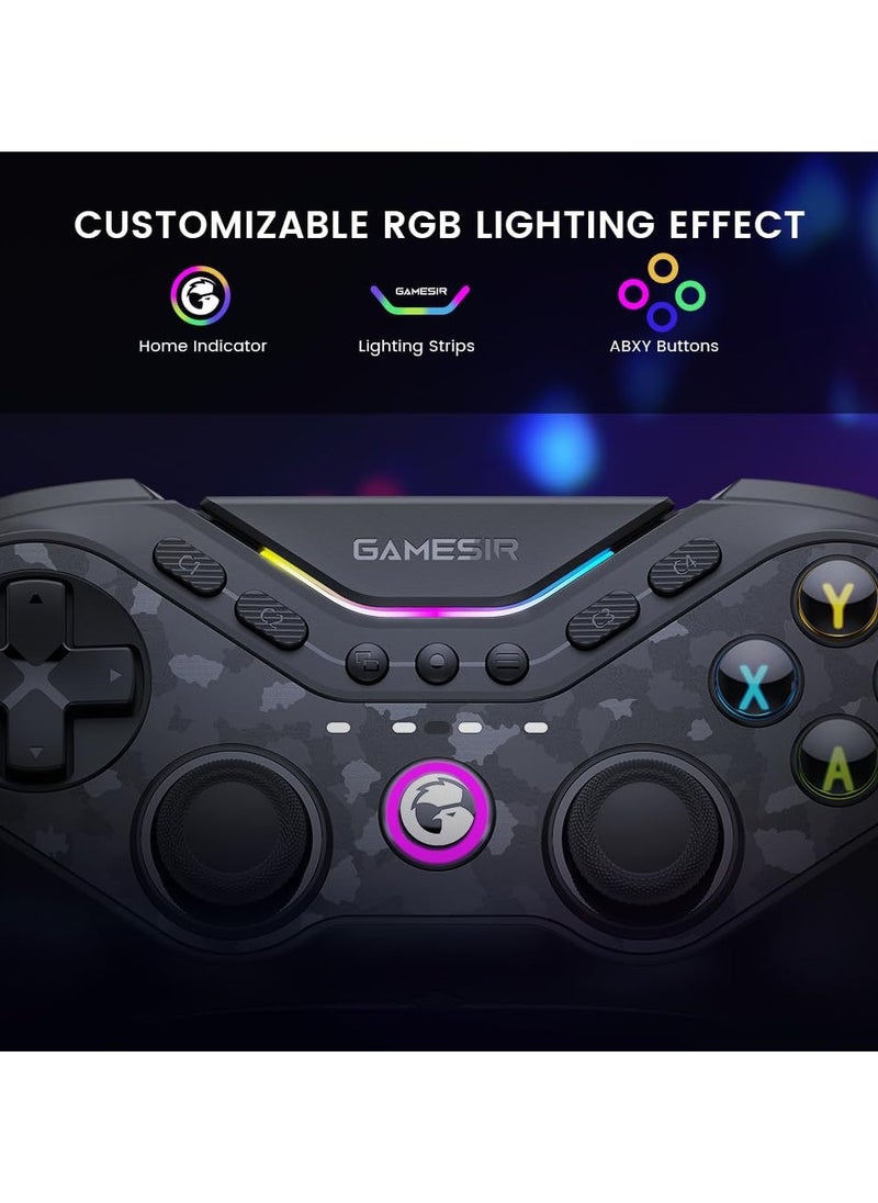 General - Classic Gamepad GameSir Tarantula Pro Wireless Controller for Switch/PC/iOS/Android with Charging Dock, Bluetooth 2.4G Wired Controller with Anti-Drift TMR Sticks, 9 Mappable Buttons, RGB Lighting,1200mAh, ABXY Layout Switching - Image 1