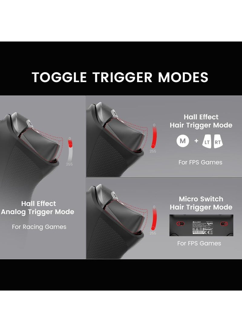 General - Classic Gamepad GameSir Tarantula Pro Wireless Controller for Switch/PC/iOS/Android with Charging Dock, Bluetooth 2.4G Wired Controller with Anti-Drift TMR Sticks, 9 Mappable Buttons, RGB Lighting,1200mAh, ABXY Layout Switching - Image 1