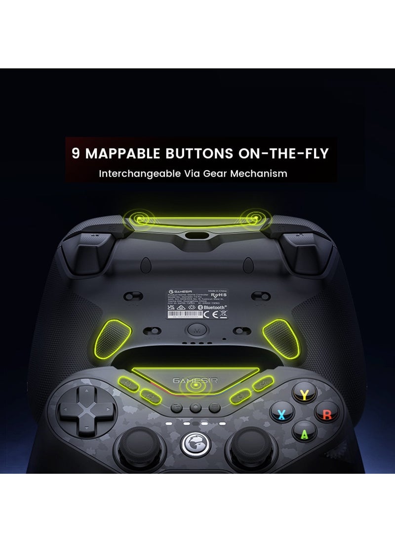 General - Classic Gamepad GameSir Tarantula Pro Wireless Controller for Switch/PC/iOS/Android with Charging Dock, Bluetooth 2.4G Wired Controller with Anti-Drift TMR Sticks, 9 Mappable Buttons, RGB Lighting,1200mAh, ABXY Layout Switching - Image 1