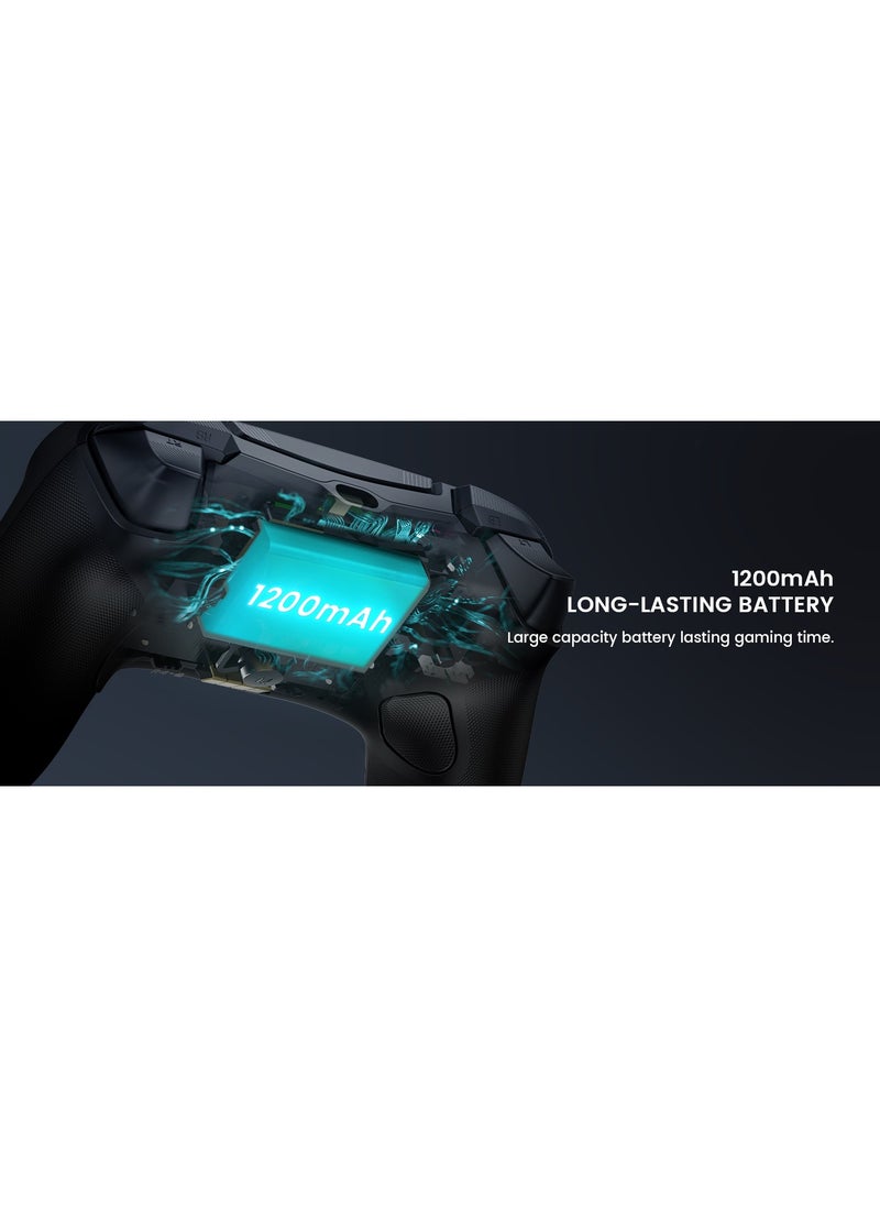 General - Classic Gamepad GameSir Tarantula Pro Wireless Controller for Switch/PC/iOS/Android with Charging Dock, Bluetooth 2.4G Wired Controller with Anti-Drift TMR Sticks, 9 Mappable Buttons, RGB Lighting,1200mAh, ABXY Layout Switching - Image 1