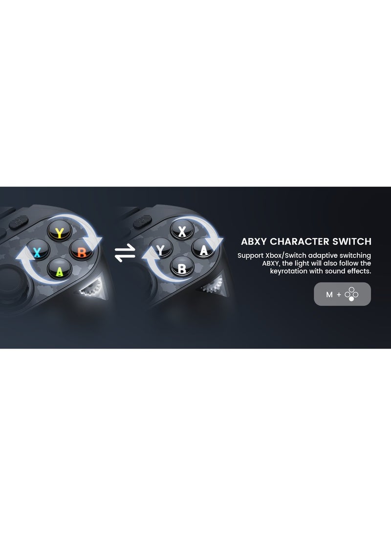 General - Classic Gamepad GameSir Tarantula Pro Wireless Controller for Switch/PC/iOS/Android with Charging Dock, Bluetooth 2.4G Wired Controller with Anti-Drift TMR Sticks, 9 Mappable Buttons, RGB Lighting,1200mAh, ABXY Layout Switching - Image 1