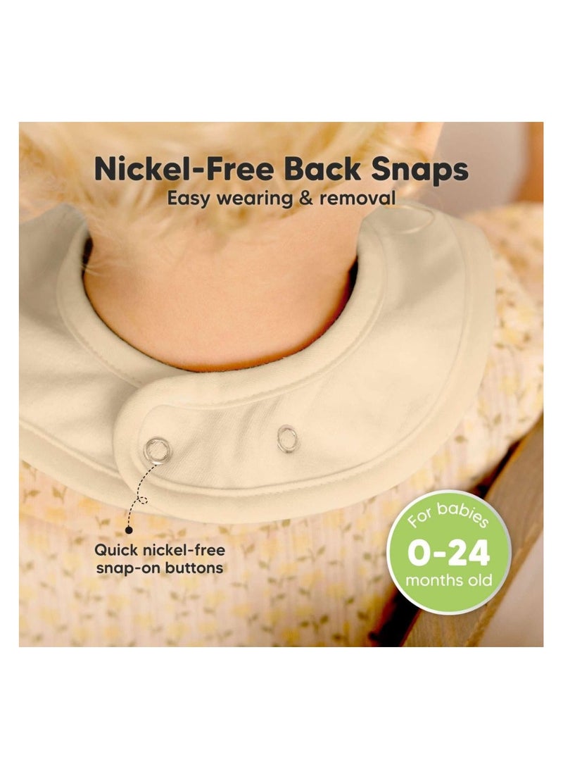 KeaBabies 8-pack Coast Drool Bibs (butterflies)  - Image 3