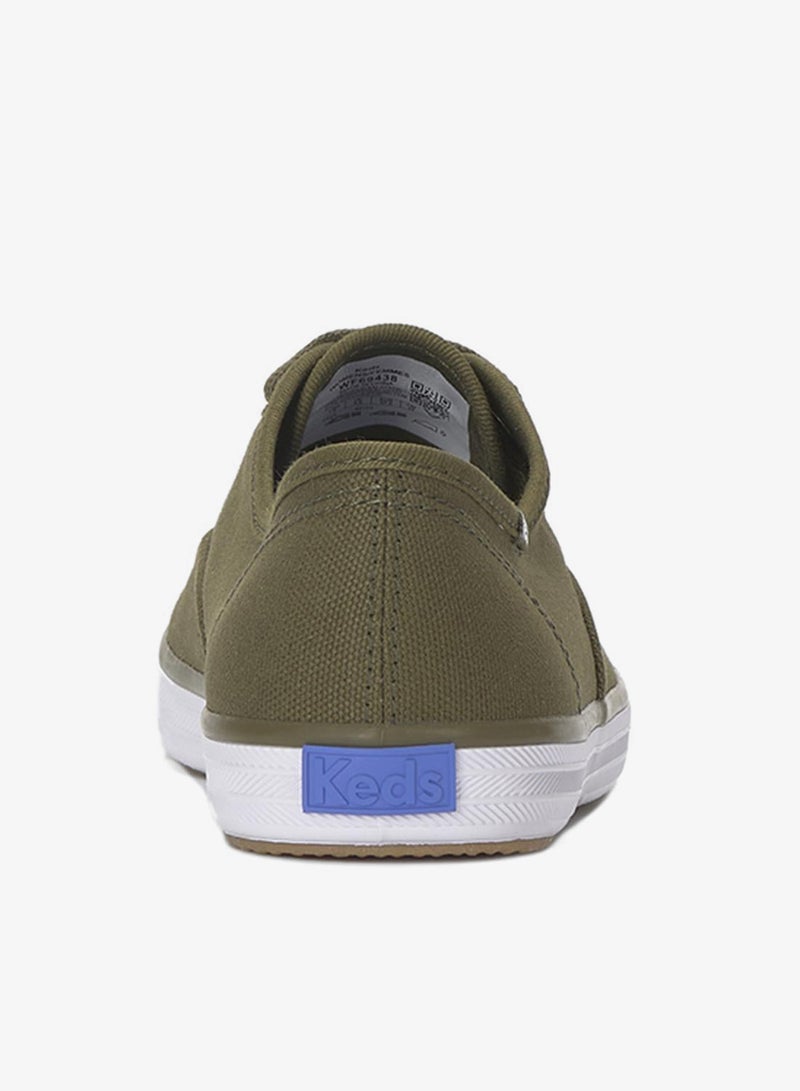 Keds Women's Champion Canvas Lace Up  Casual Sneaker Green - Image 2