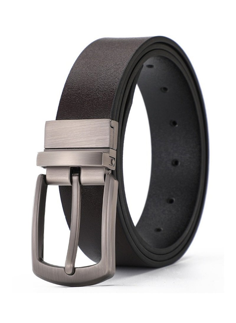 Gloryful Reversible Leather Belt for Casual & Formal Wear Genuine Leather Men’s and Women's Belt in Black and coffee Color - Belt for Jeans and formal dress - Image 3