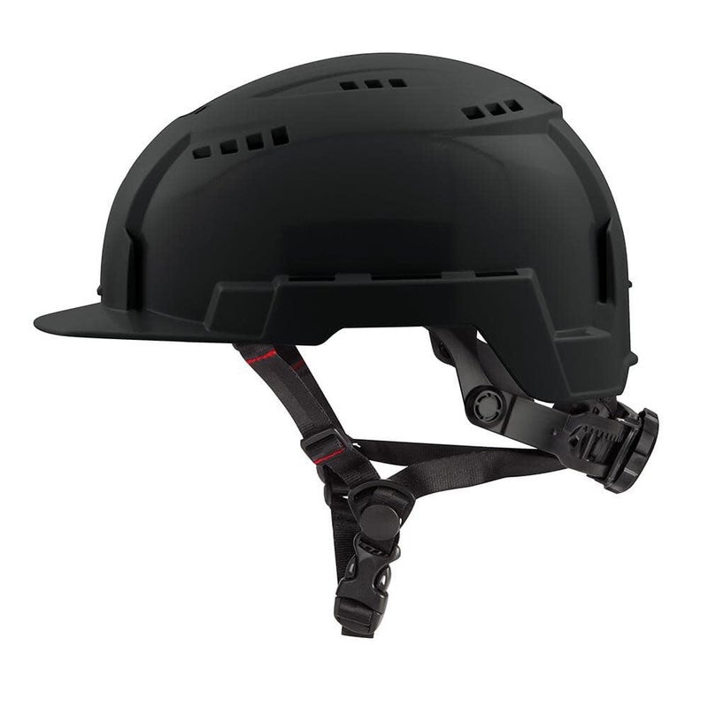 Milwaukee Bolt Ratchet Type II Class C Safety Helmet Black Vented - Image 2