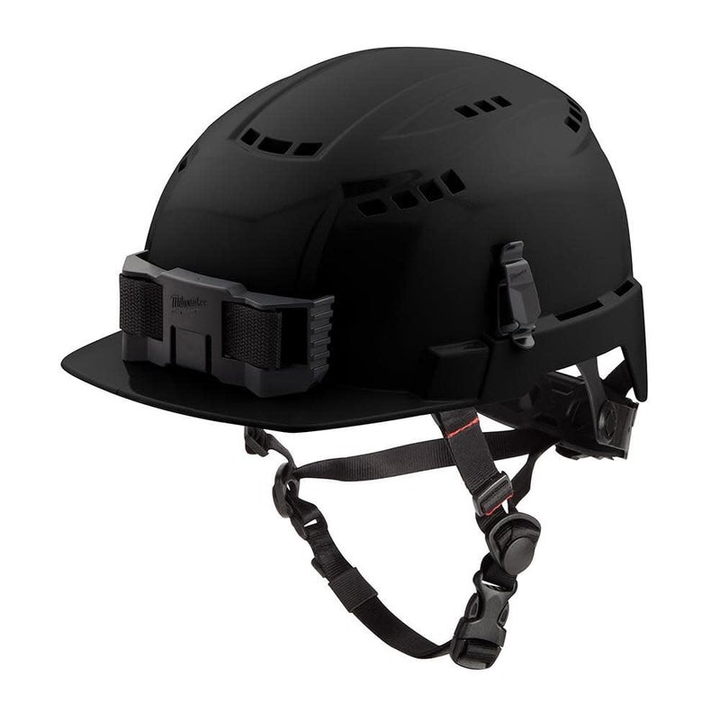 Milwaukee Bolt Ratchet Type II Class C Safety Helmet Black Vented - Image 1