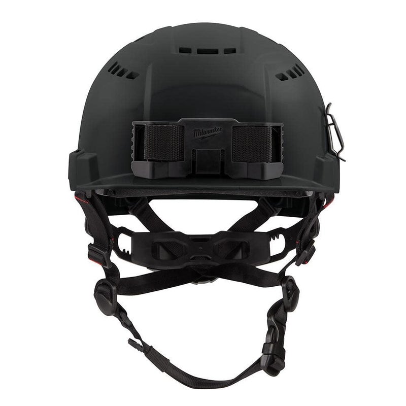 Milwaukee Bolt Ratchet Type II Class C Safety Helmet Black Vented - Image 3