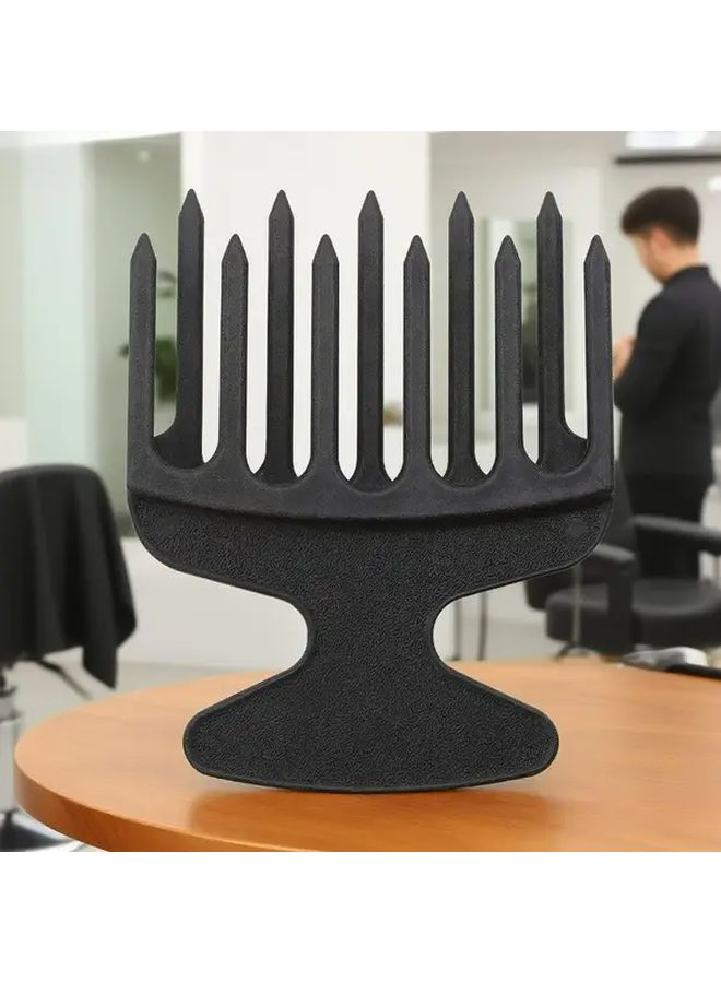 Black Plastic Wide Tooth Hair Pick Comb for Braid Detangling Styling - Image 4