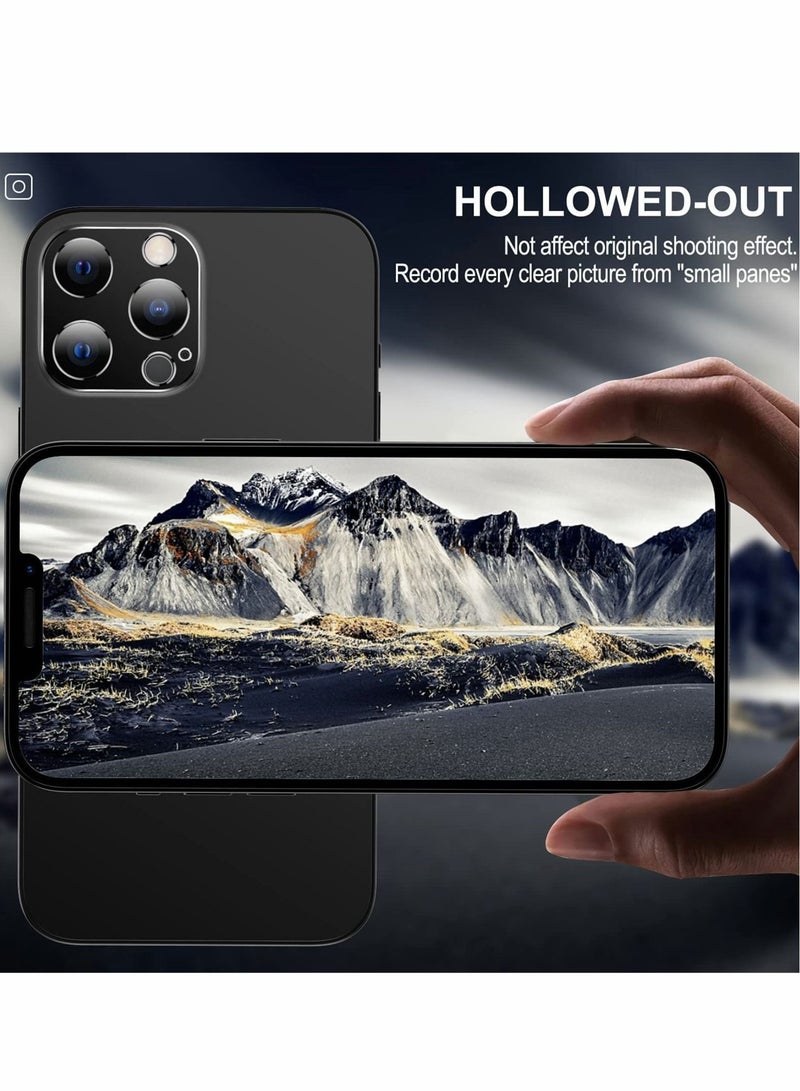 كابتن تيك Camera Lens Protector for iPhone 13 Pro, 2 Pack Ultra-Thin/Anti-Fingerprint/Anti-Scratch Aluminum Alloy Camera Lens Protector Film for iPhone 6.1 inch (Black) - Image 5
