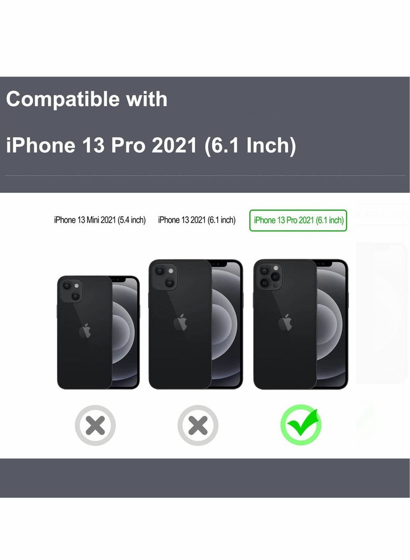 كابتن تيك Camera Lens Protector for iPhone 13 Pro, 2 Pack Ultra-Thin/Anti-Fingerprint/Anti-Scratch Aluminum Alloy Camera Lens Protector Film for iPhone 6.1 inch (Black) - Image 2